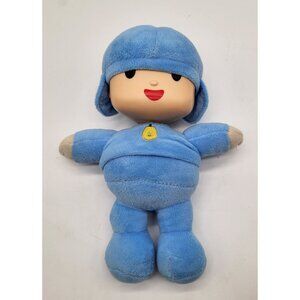 Pocoyo TV Show Blue Plush Baby Boy Doll with Vinyl Rotating Plastic Head 9"